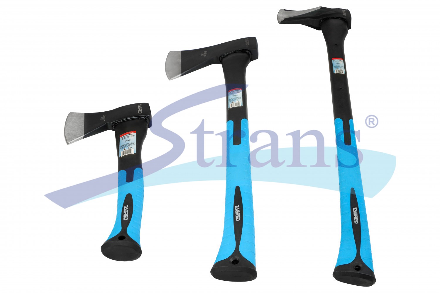 Set Of Axes Tagred 3 Pcs With Fiberglass Handles (600G+1250G+